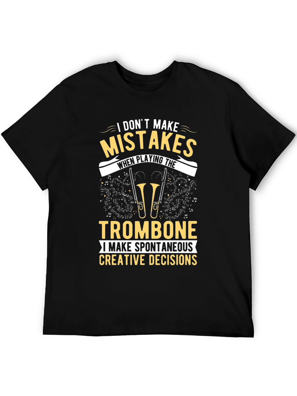 Trombone Player Graphic Tee - Spontaneous Decisions