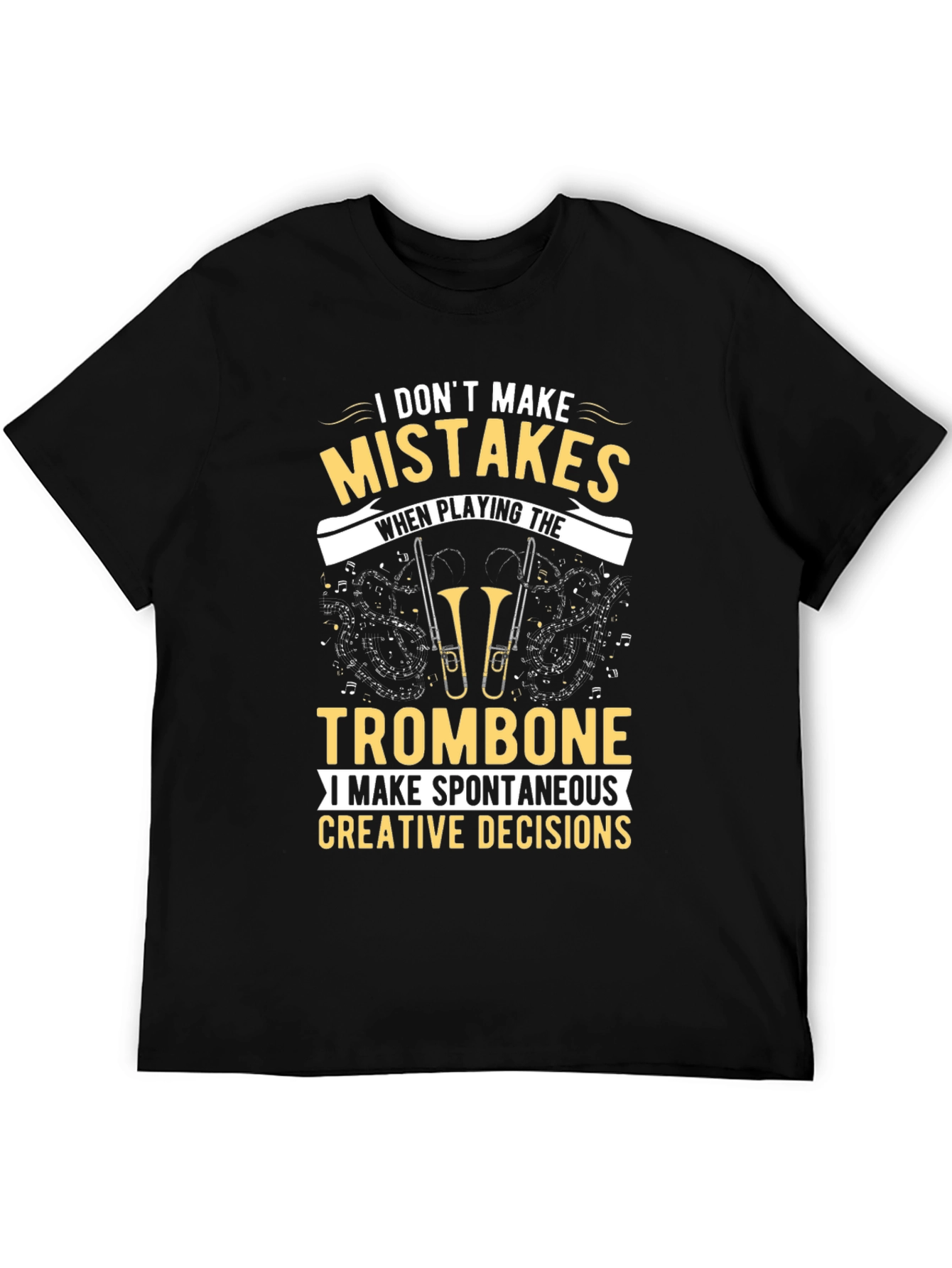 Trombone Player Graphic Tee - Spontaneous Decisions