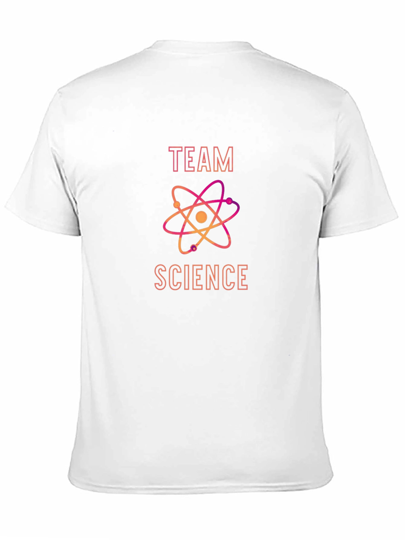 Team Science Black T-Shirt with Atom Design