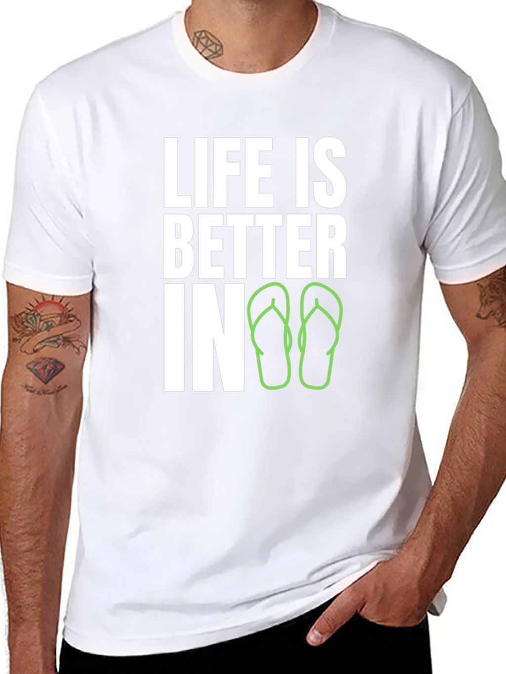 Life is Better In Flip Flops Graphic T-Shirt