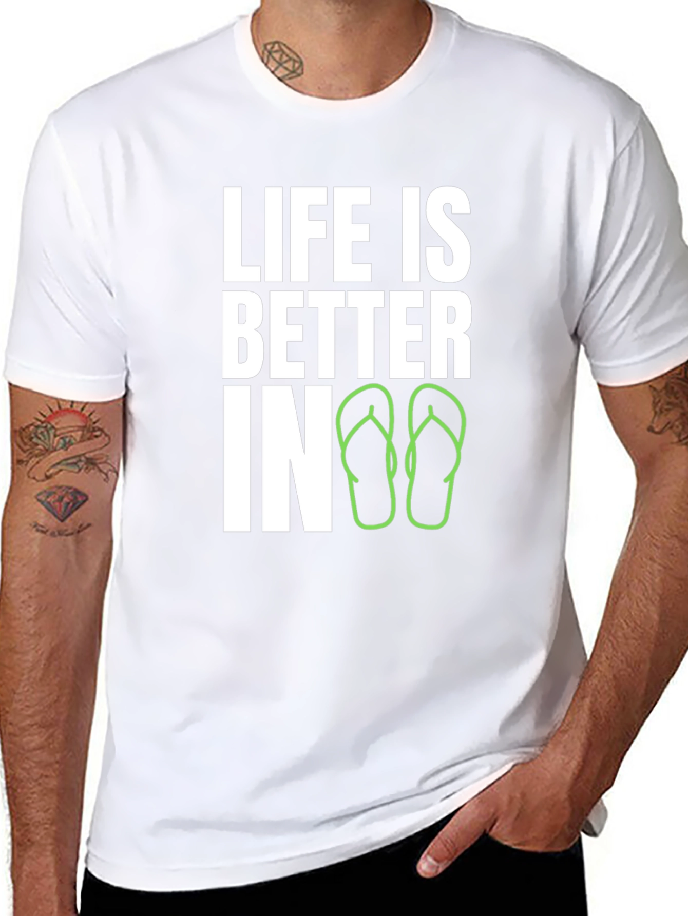 Life is Better In Flip Flops Graphic T-Shirt