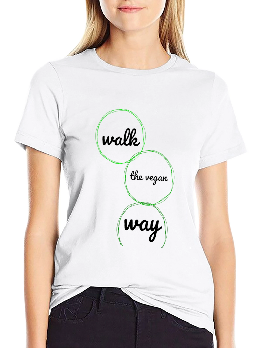 Vegan Way Black Graphic Tee