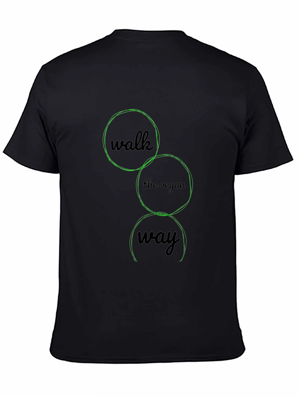 Vegan Way Black Graphic Tee