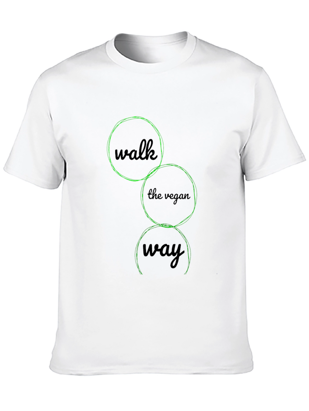 Vegan Way Black Graphic Tee
