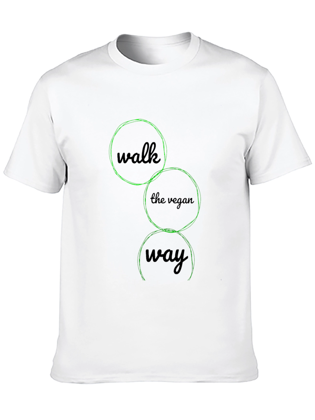 Vegan Way Black Graphic Tee