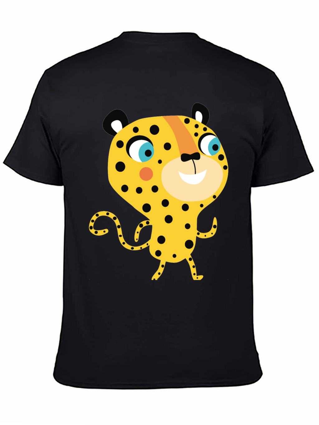 Cartoon Leopard Graphic Tee - Fun & Unique Design
