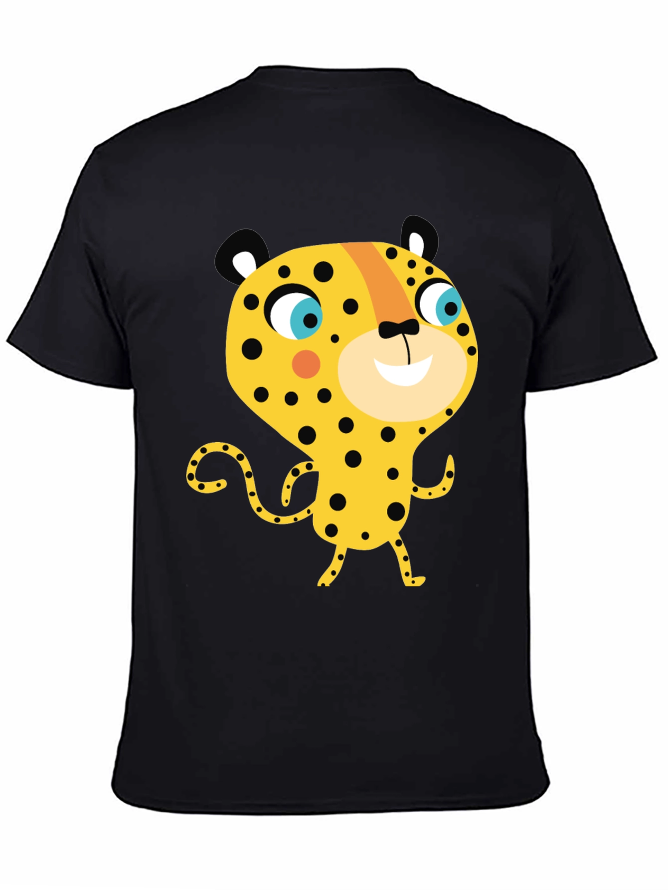 Cartoon Leopard Graphic Tee - Fun & Unique Design