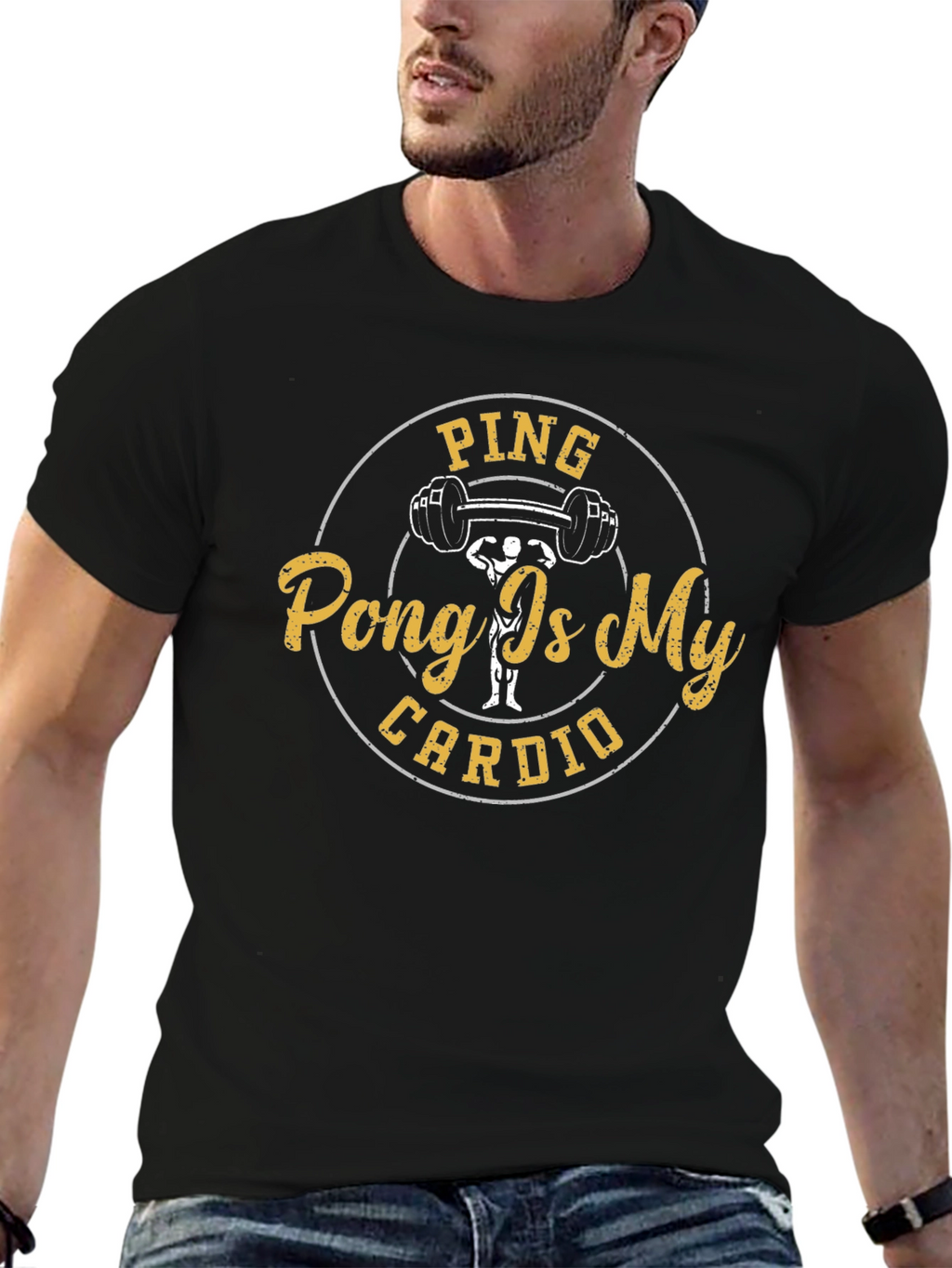 Ping Pong Is My Cardio Graphic T-Shirt