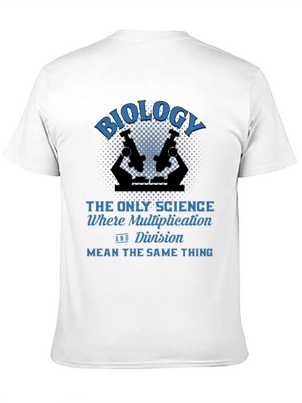 Biology Multiplication Division Mens Black T-Shirt