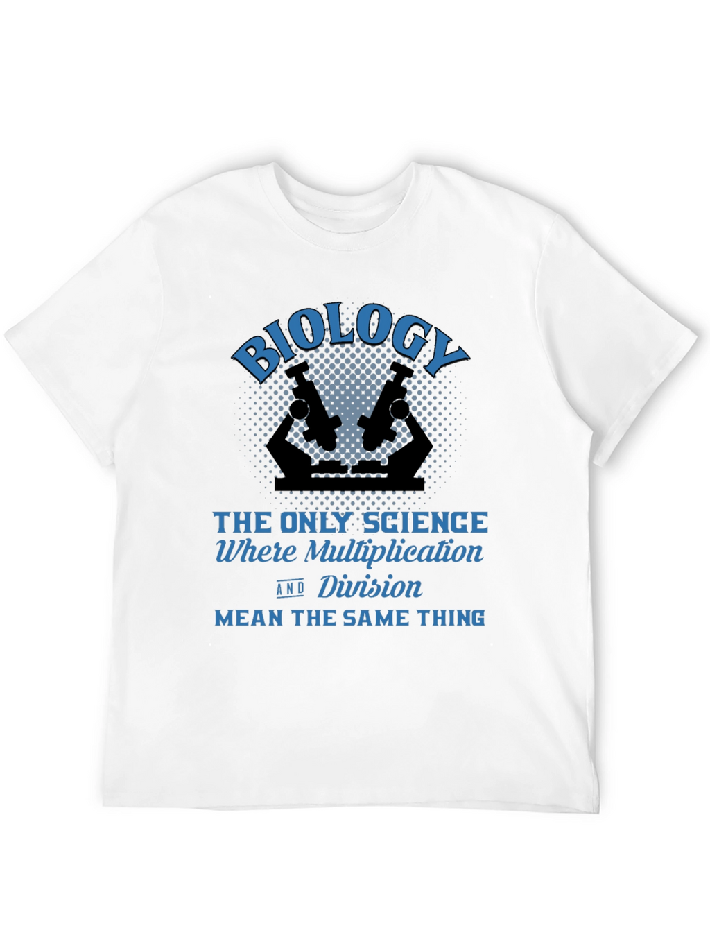 Biology Multiplication Division Mens Black T-Shirt