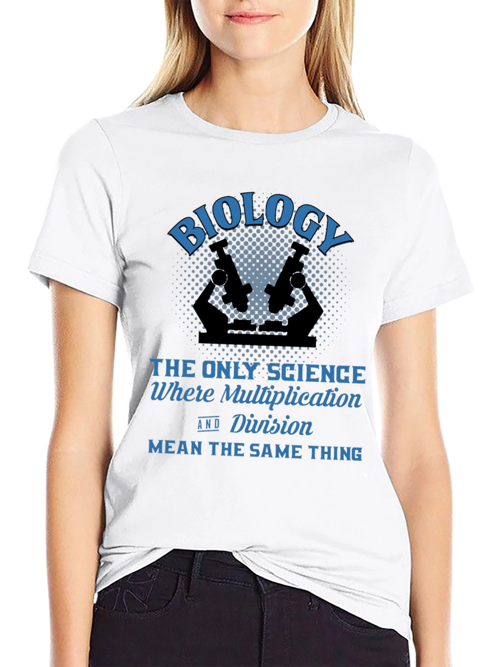 Biology Multiplication Division Mens Black T-Shirt