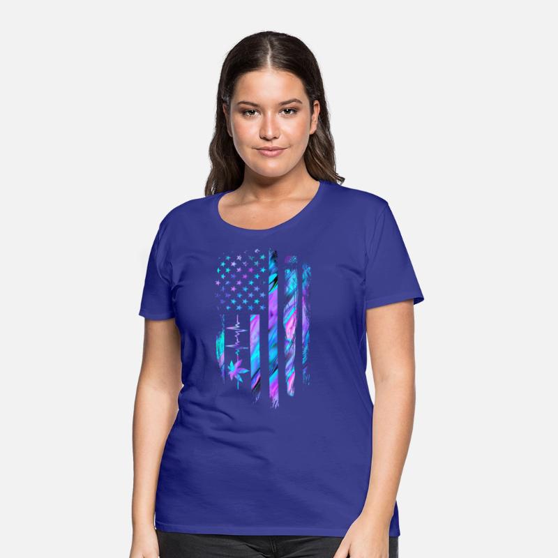 Leaf American flag weed