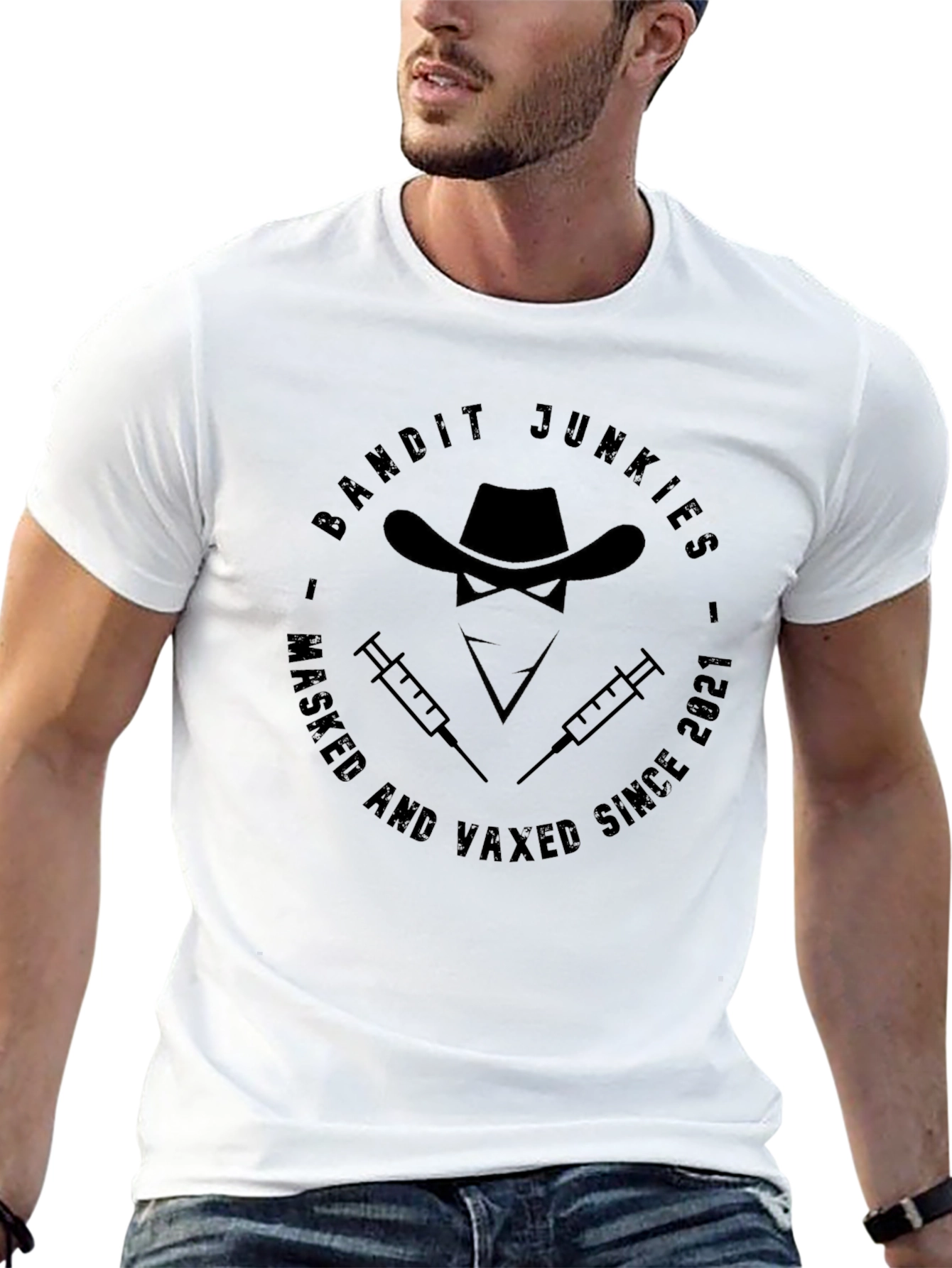 Bandit Junkies Masked & Vaxed Tee