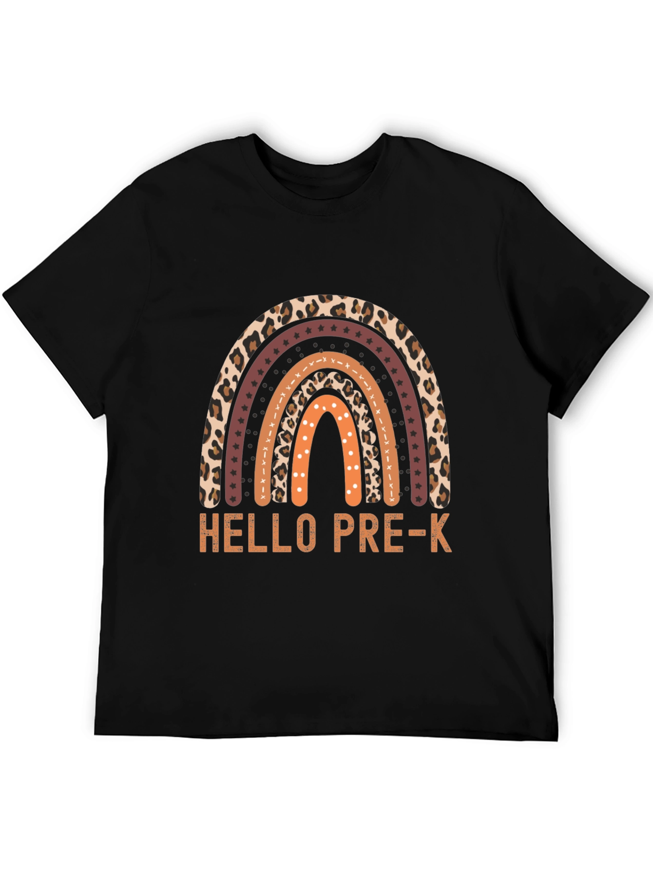Hello Pre-K Rainbow Teacher Shirt