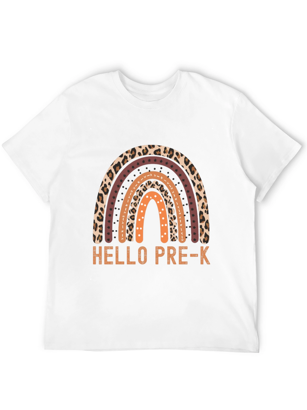 Hello Pre-K Rainbow Teacher Shirt