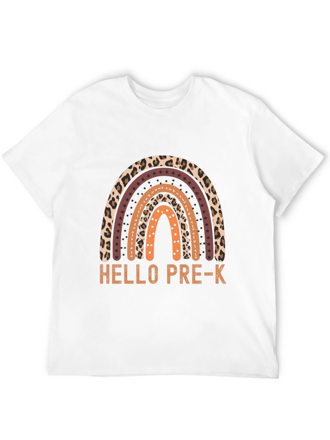 Hello Pre-K Rainbow Teacher Shirt