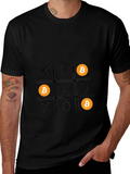 Bitcoin Tic-Tac-Toe Graphic T-Shirt