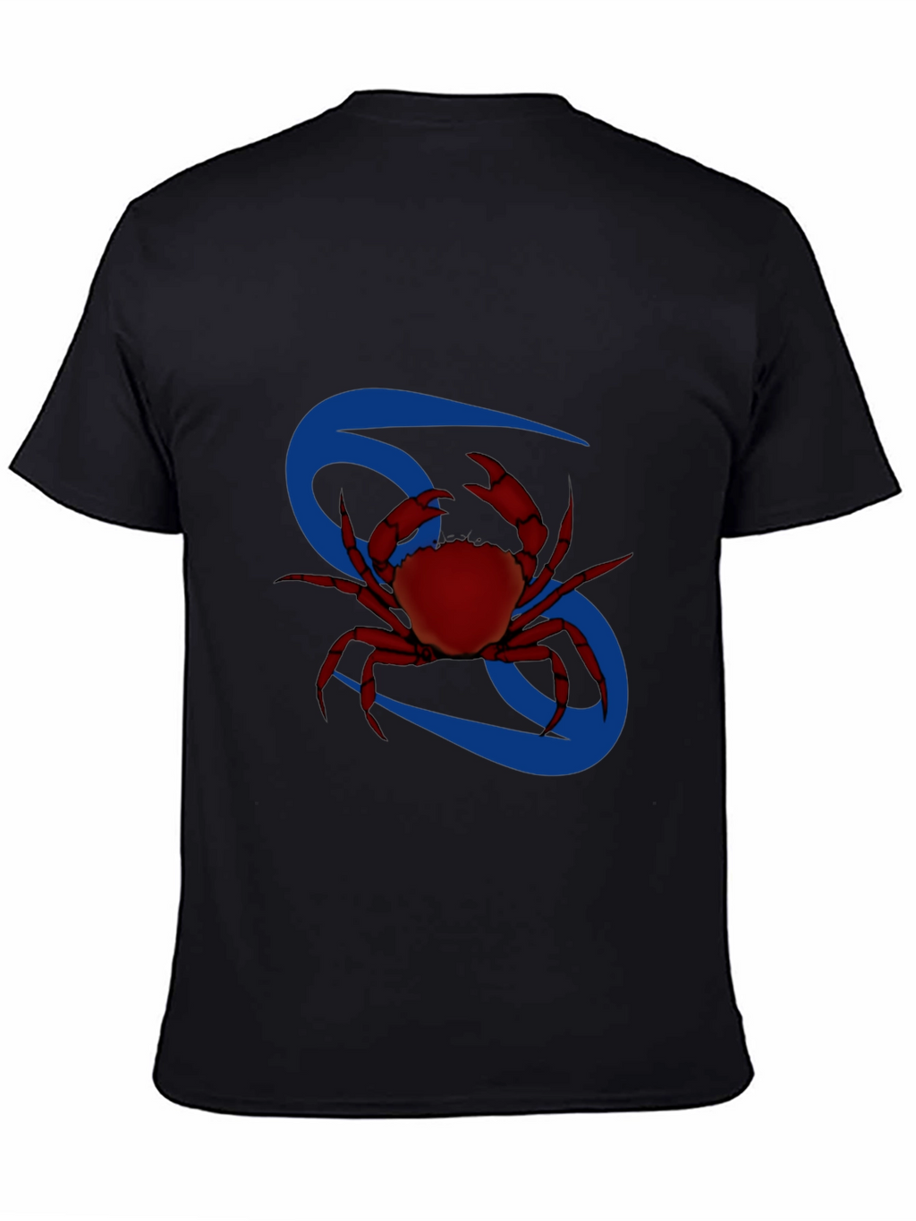 Cancer Zodiac T-Shirt - Red Crab Design
