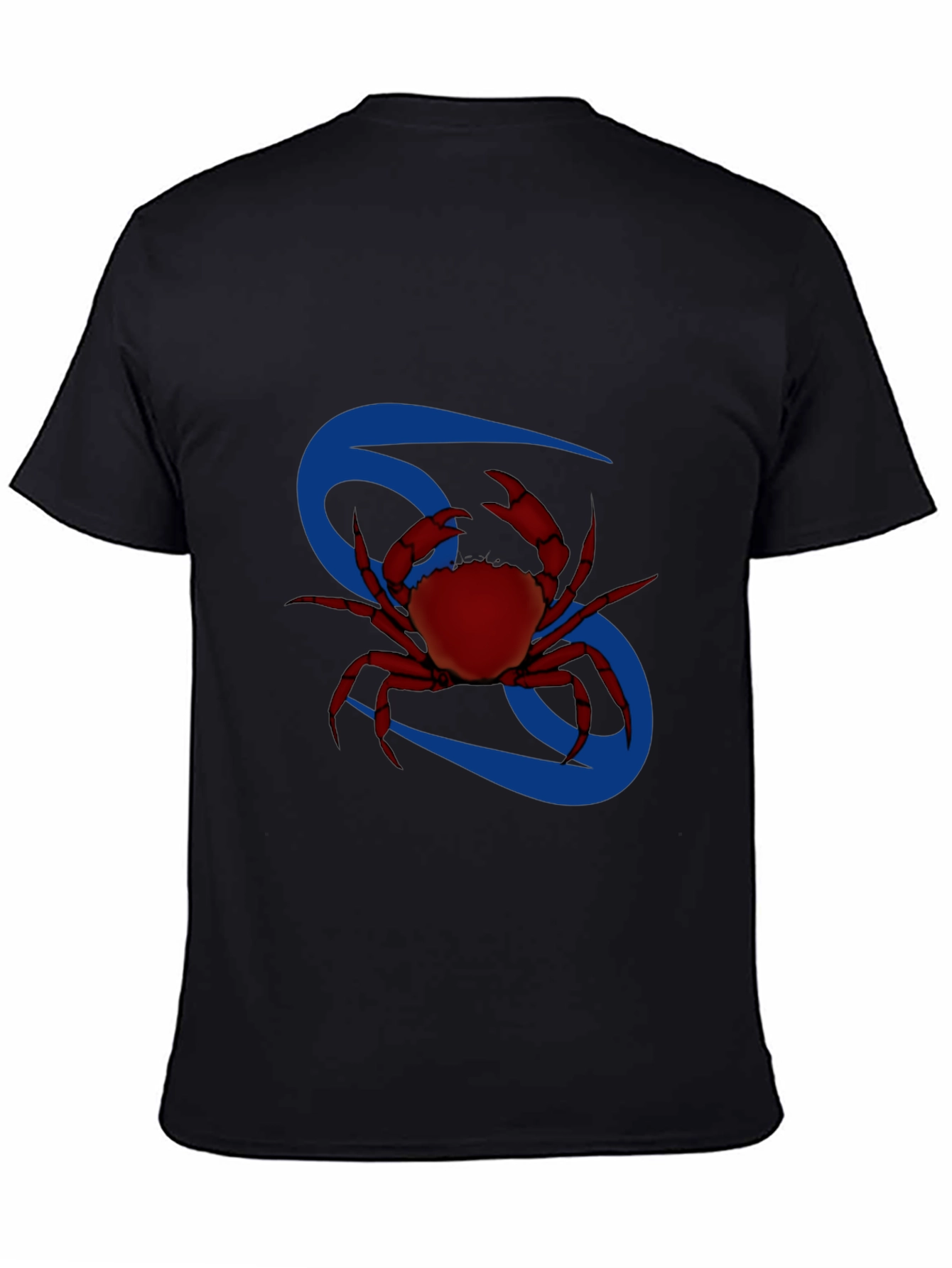 Cancer Zodiac T-Shirt - Red Crab Design