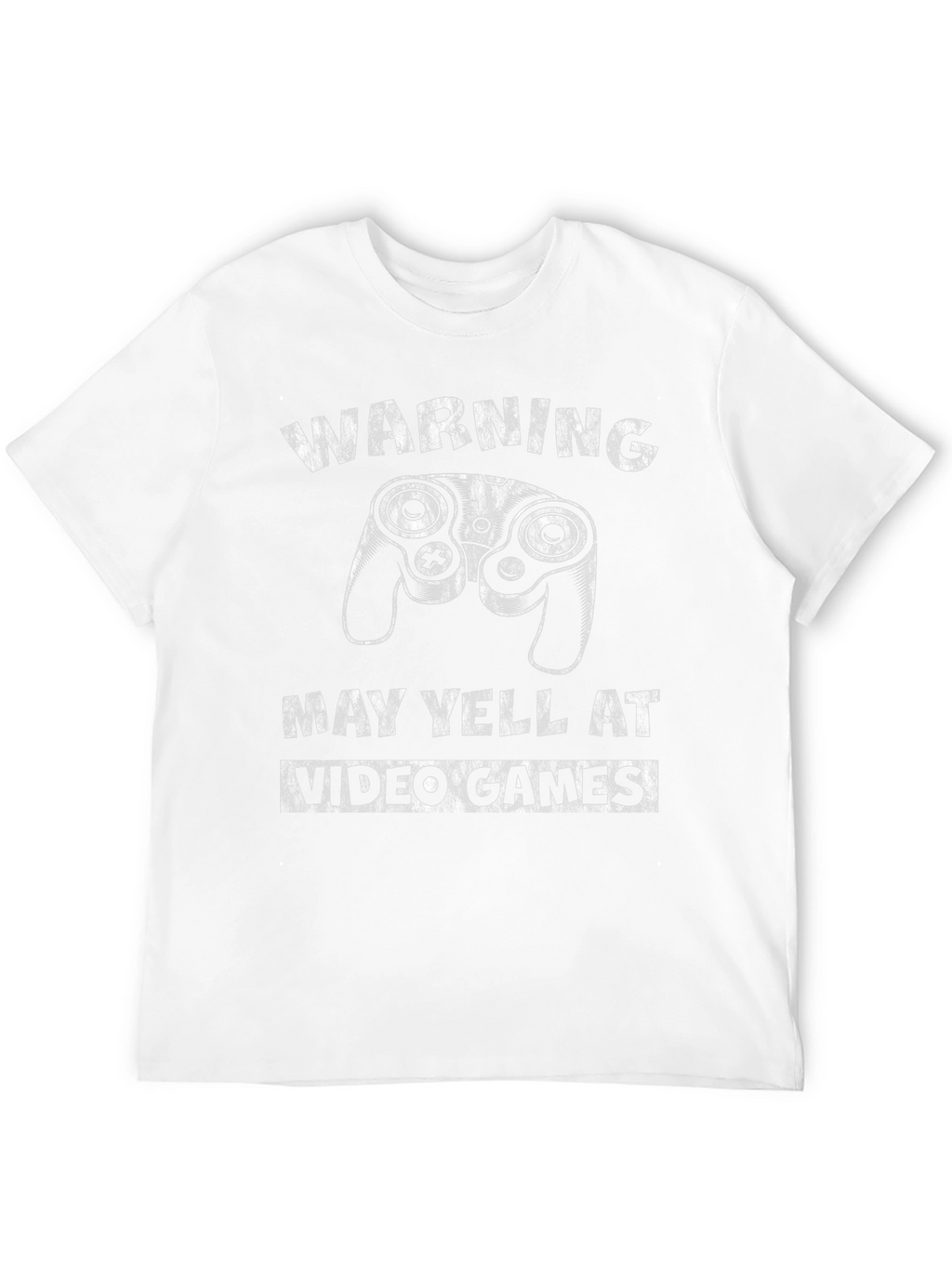 Warning May Yell at Video Games Black T-Shirt