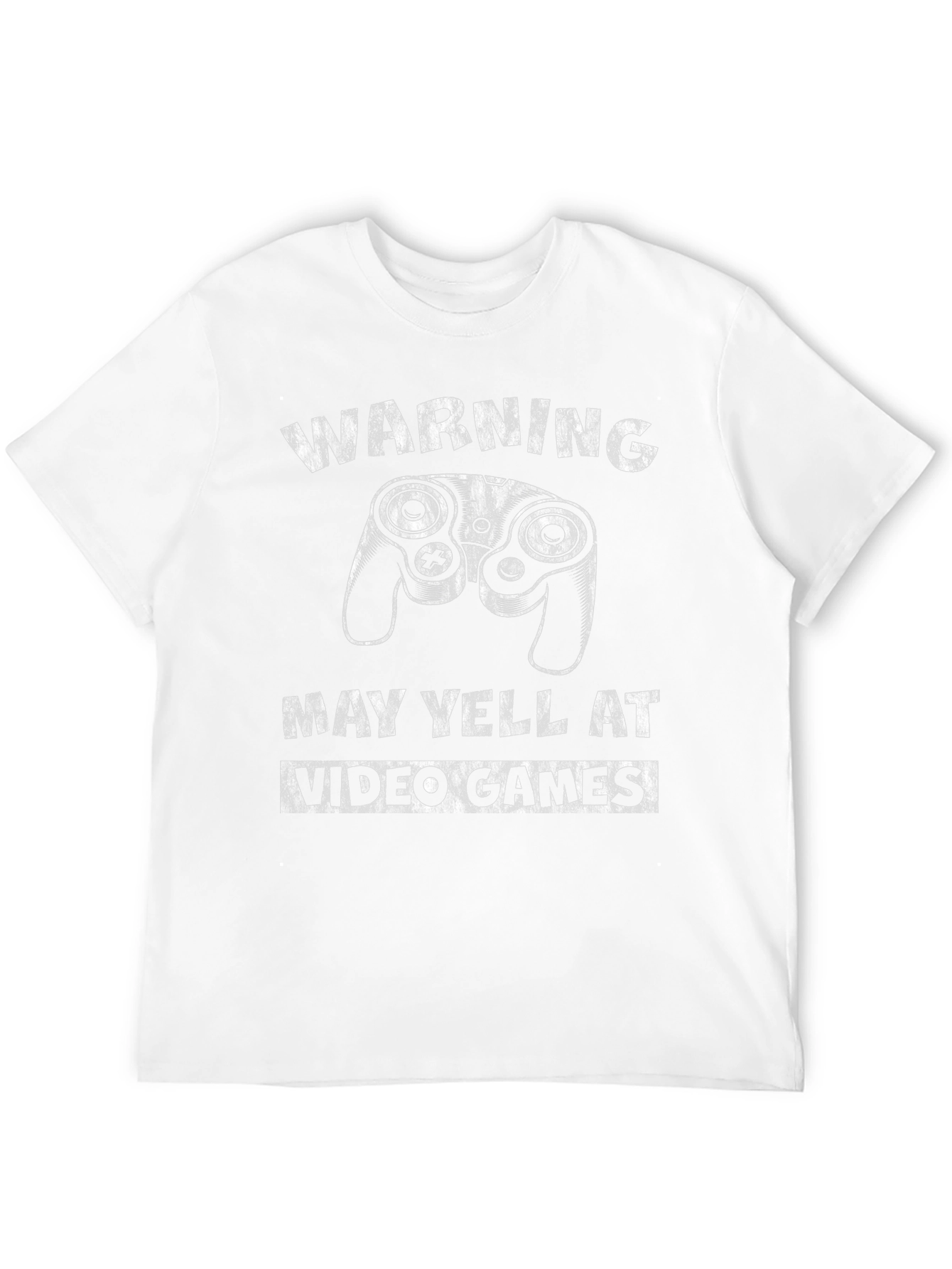 Warning May Yell at Video Games Black T-Shirt