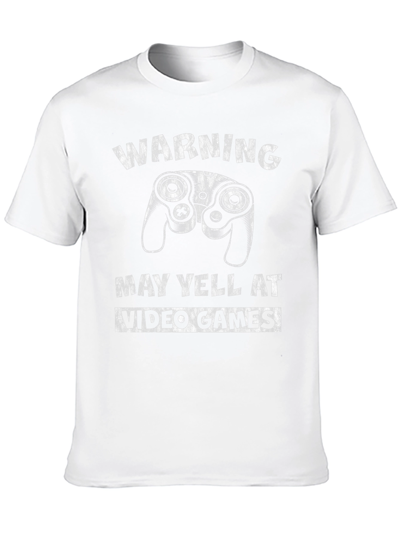 Warning May Yell at Video Games Black T-Shirt