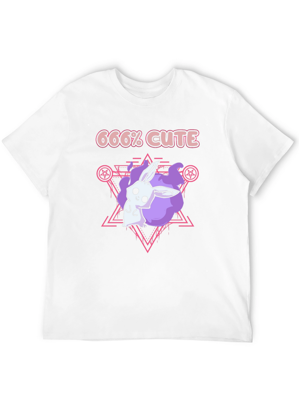 666% Cute Bunny Graphic Tee