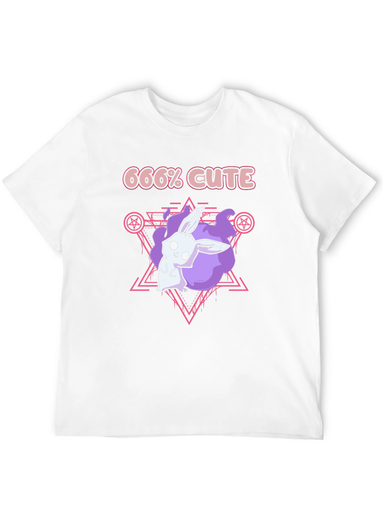666% Cute Bunny Graphic Tee