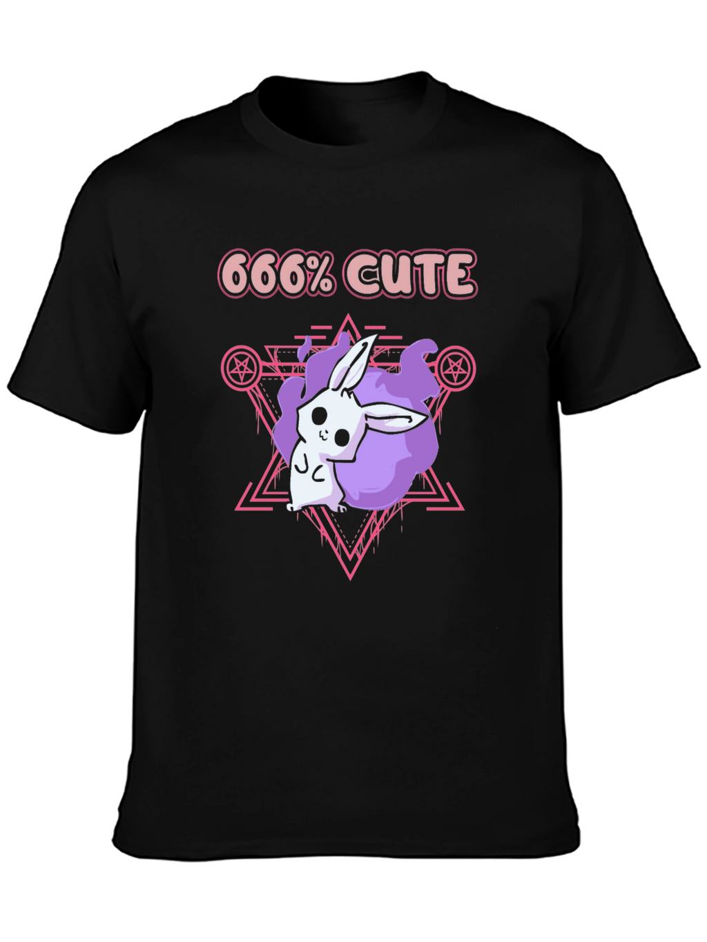 666% Cute Bunny Graphic Tee