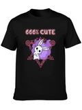666% Cute Bunny Graphic Tee