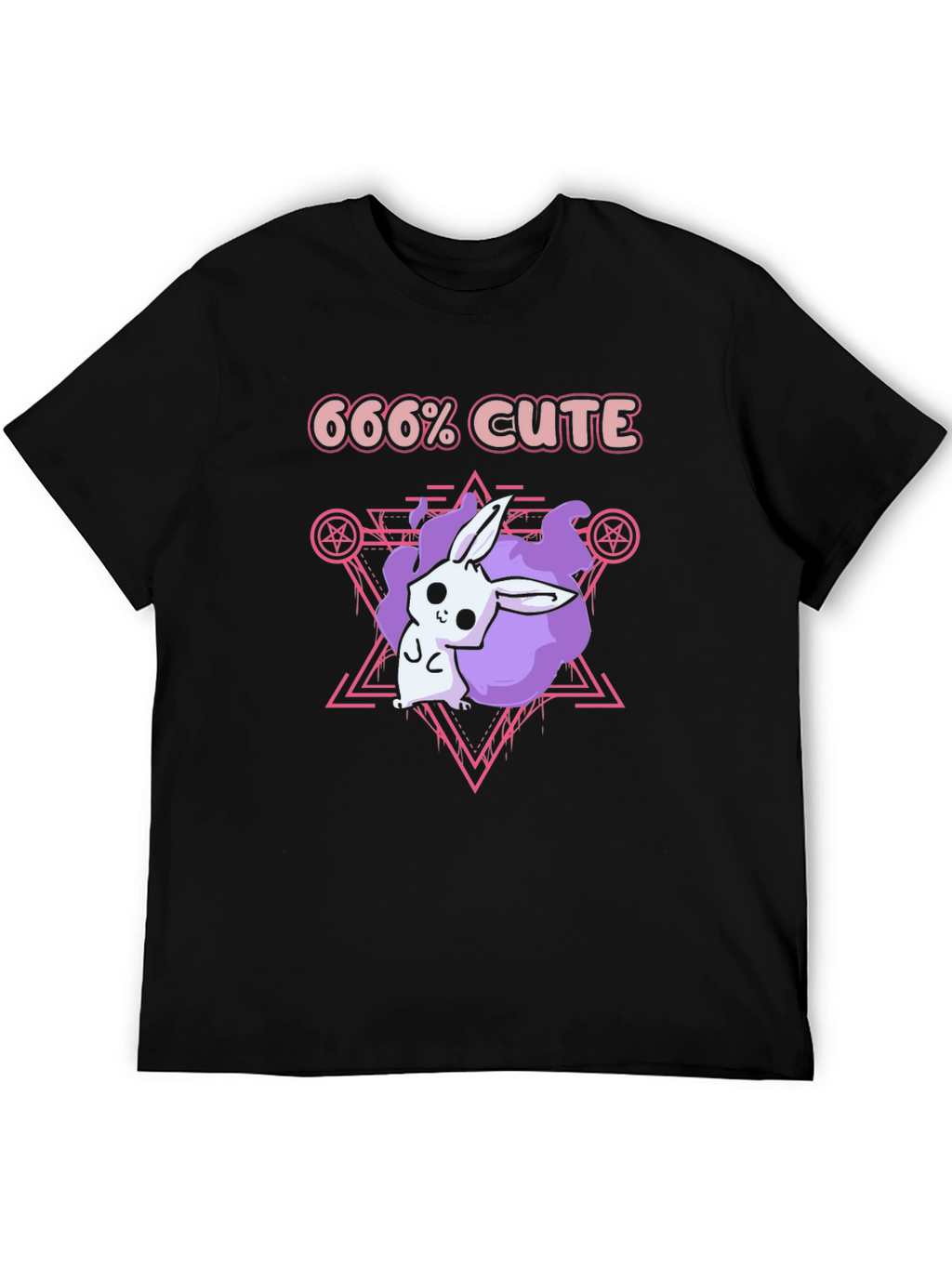 666% Cute Bunny Graphic Tee
