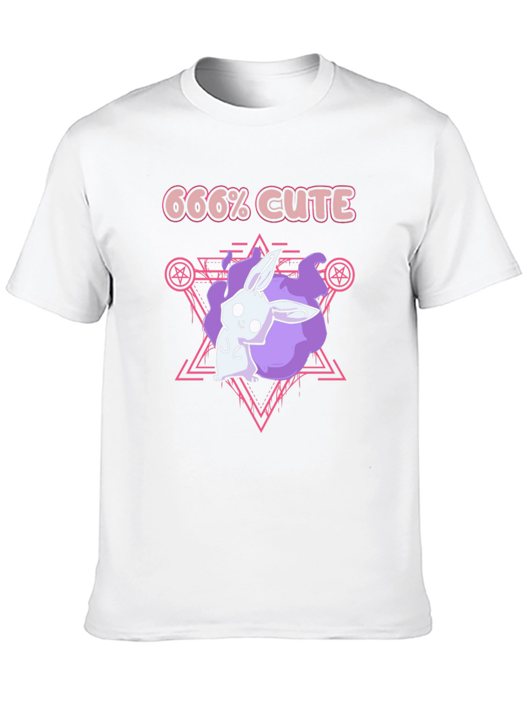 666% Cute Bunny Graphic Tee