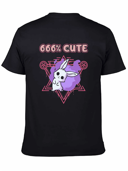 666% Cute Bunny Graphic Tee