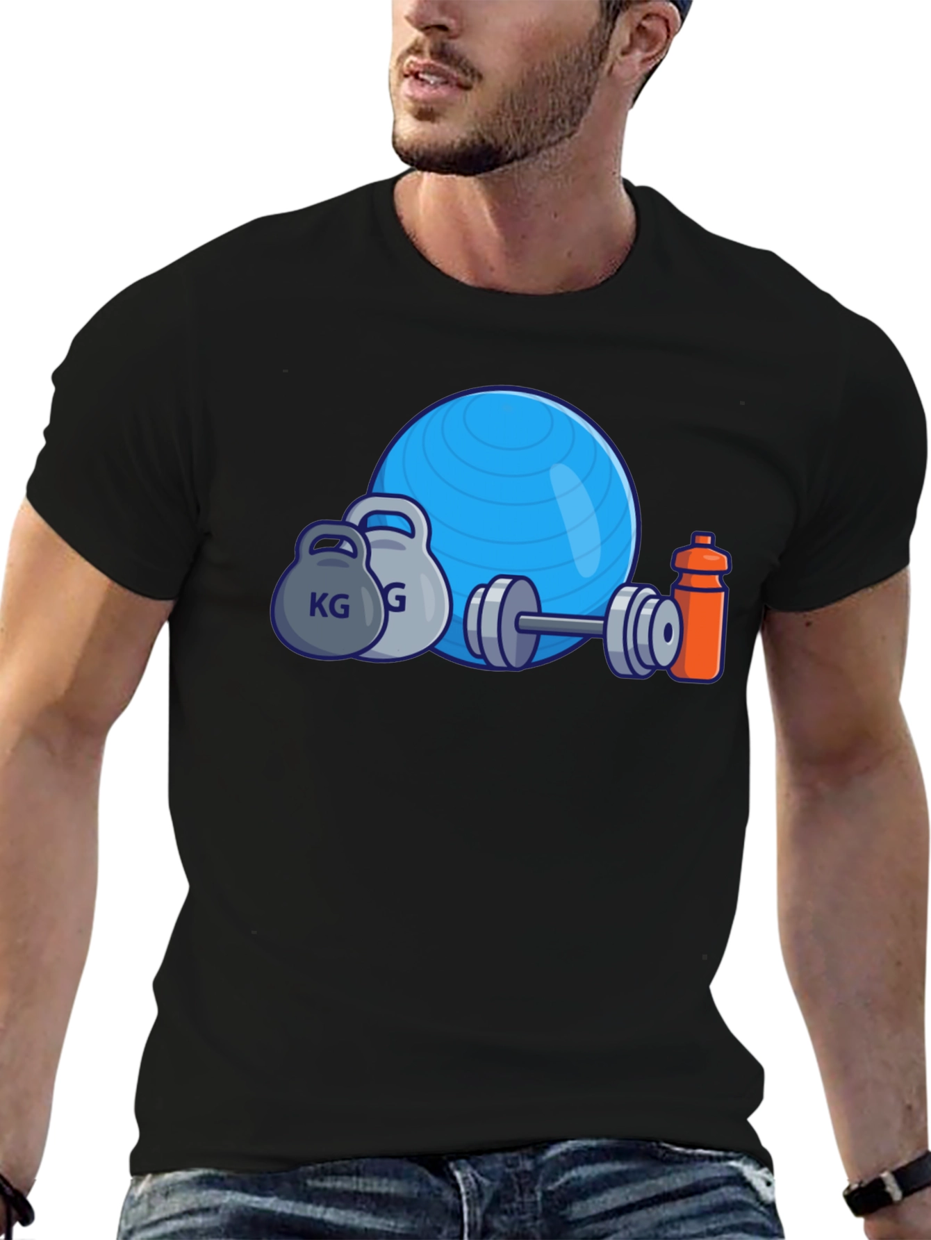 Workout Graphic T-Shirt - Fitness Design
