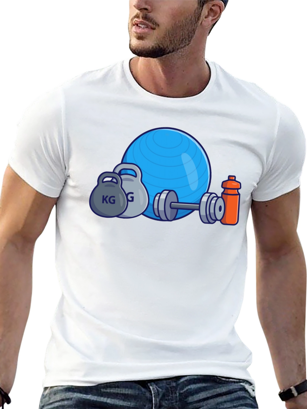 Workout Graphic T-Shirt - Fitness Design