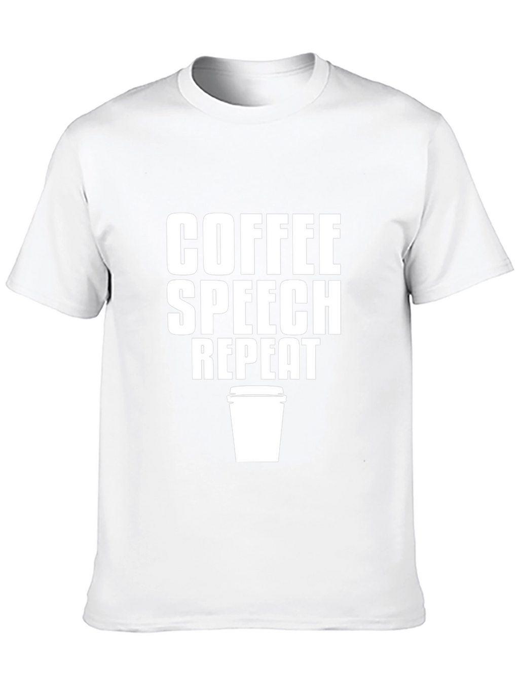 Coffee Speech Repeat Graphic Tee