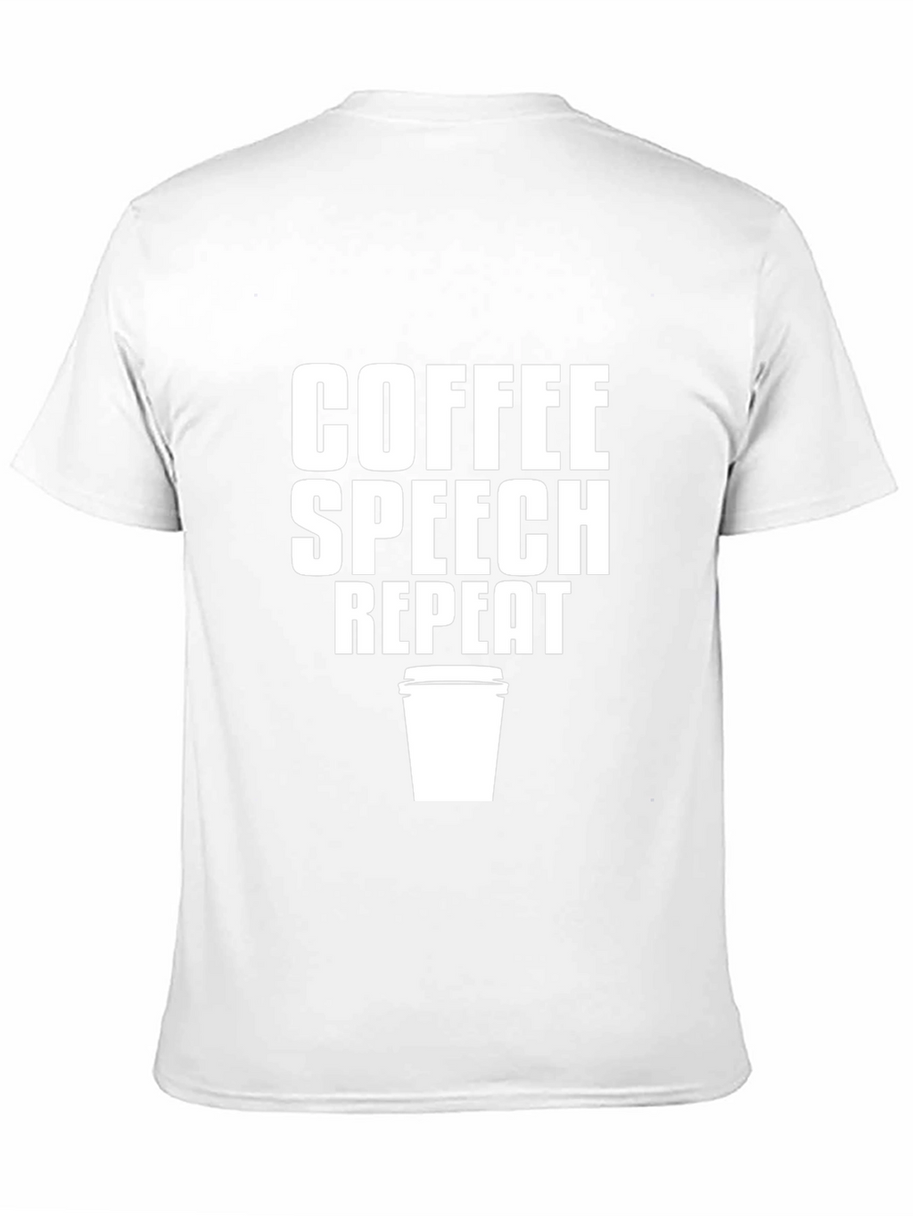 Coffee Speech Repeat Graphic Tee