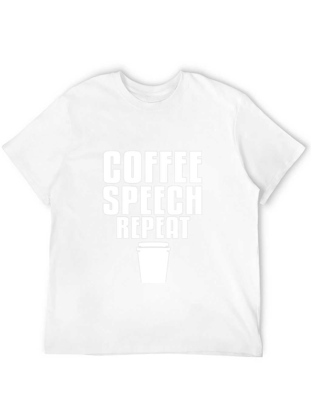 Coffee Speech Repeat Graphic Tee