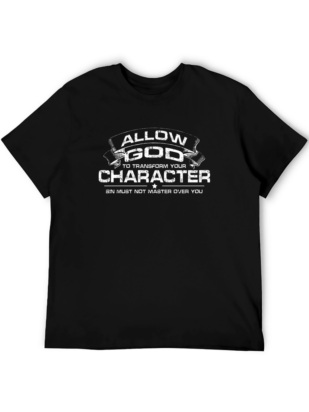 Allow God to Transform Your Character Black Tee