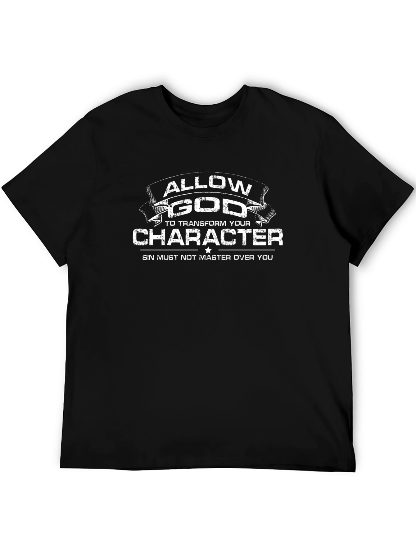 Allow God to Transform Your Character Black Tee