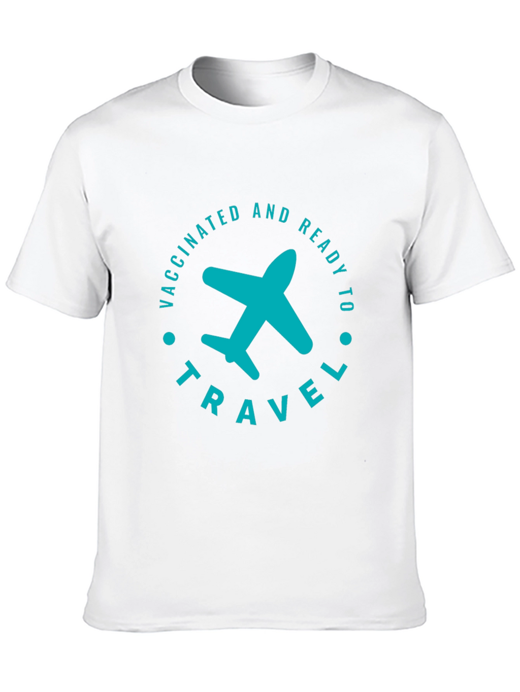Vaccinated & Ready to Travel T-Shirt - Airplane Graphic