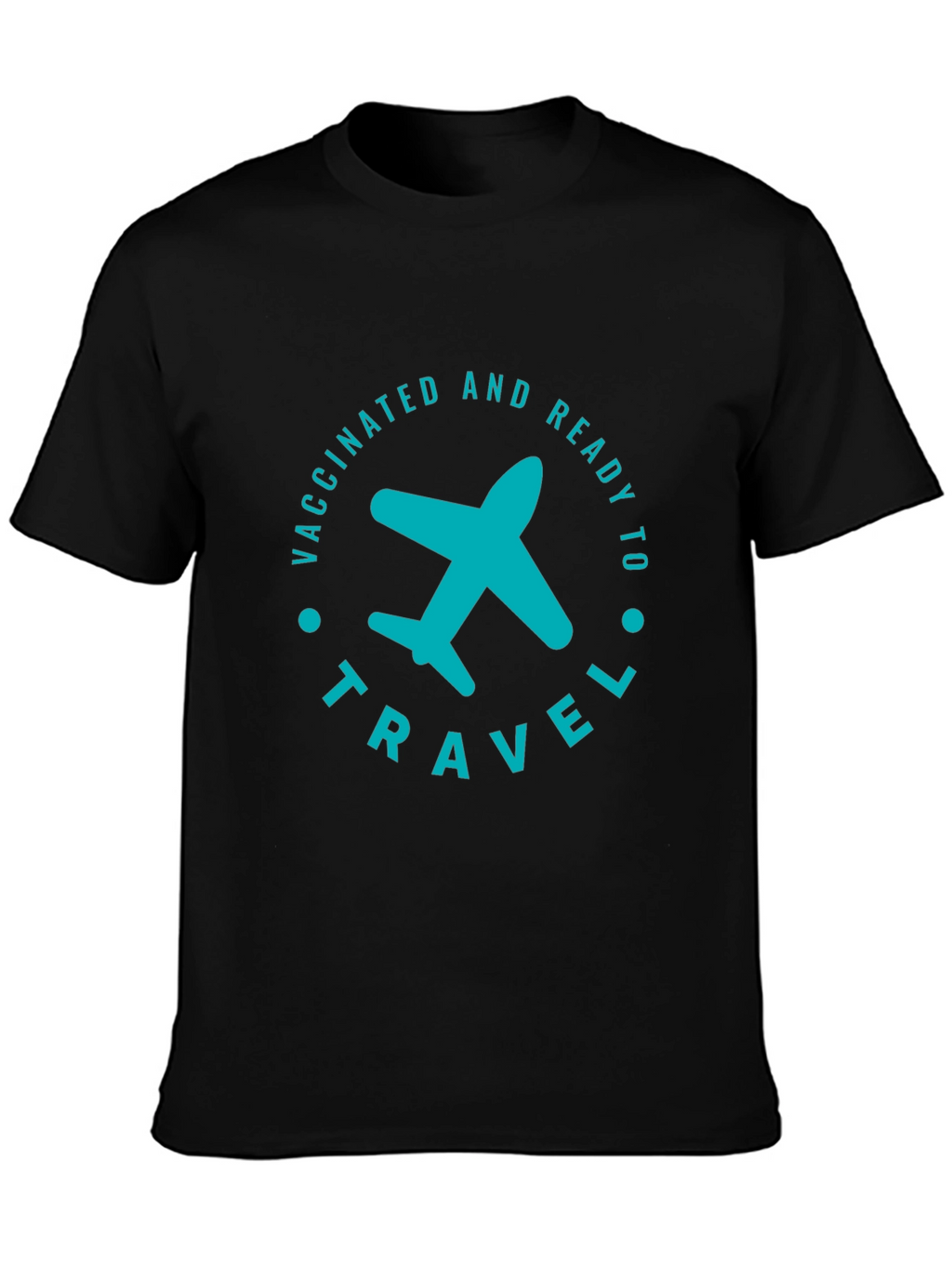 Vaccinated & Ready to Travel T-Shirt - Airplane Graphic