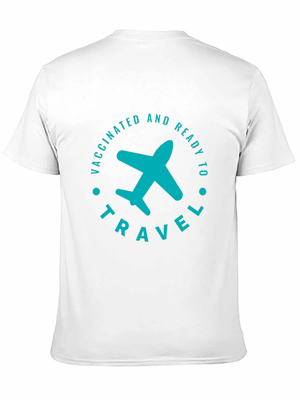Vaccinated & Ready to Travel T-Shirt - Airplane Graphic