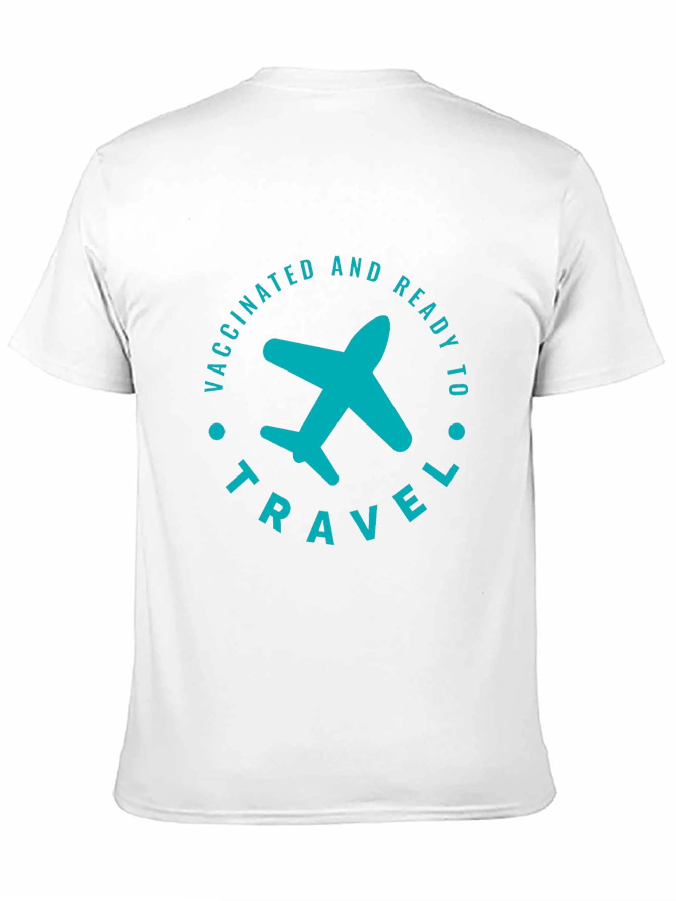 Vaccinated & Ready to Travel T-Shirt - Airplane Graphic