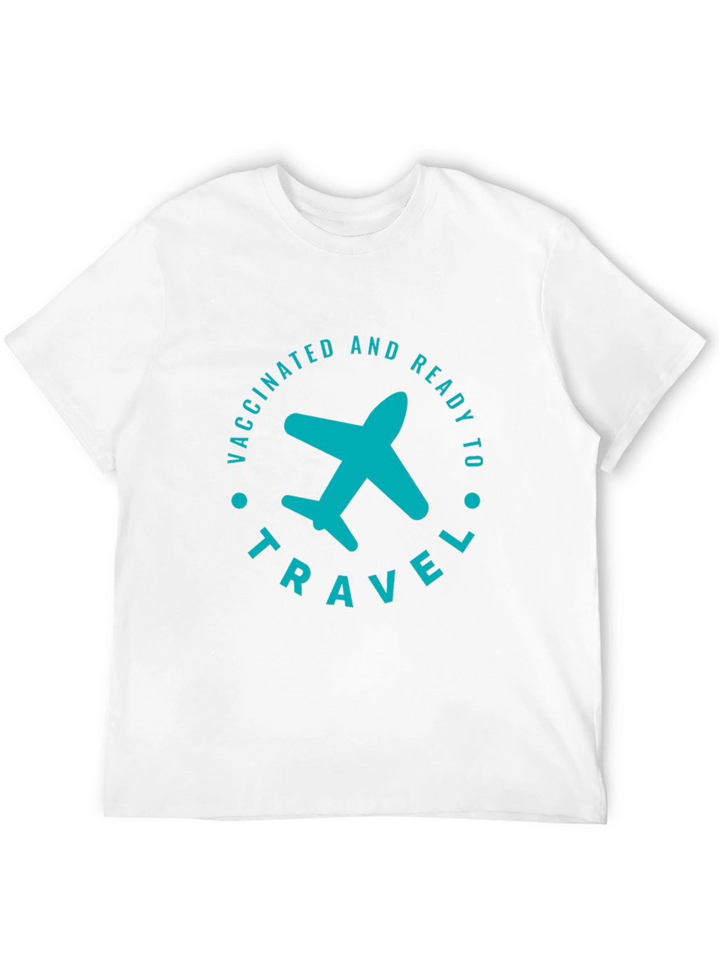 Vaccinated & Ready to Travel T-Shirt - Airplane Graphic