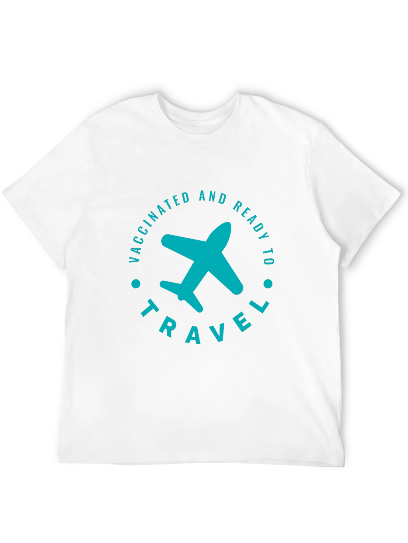 Vaccinated & Ready to Travel T-Shirt - Airplane Graphic