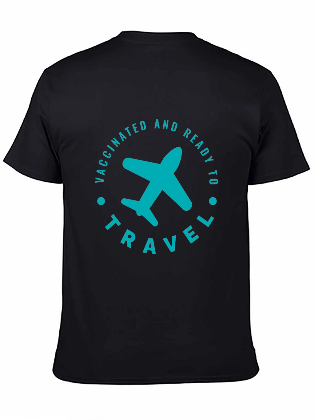Vaccinated & Ready to Travel T-Shirt - Airplane Graphic