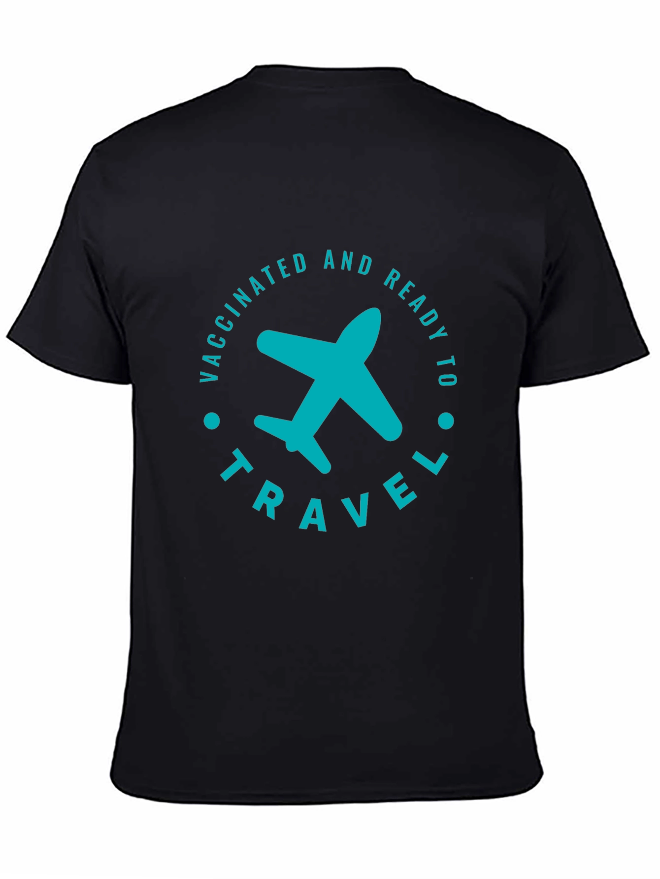Vaccinated & Ready to Travel T-Shirt - Airplane Graphic