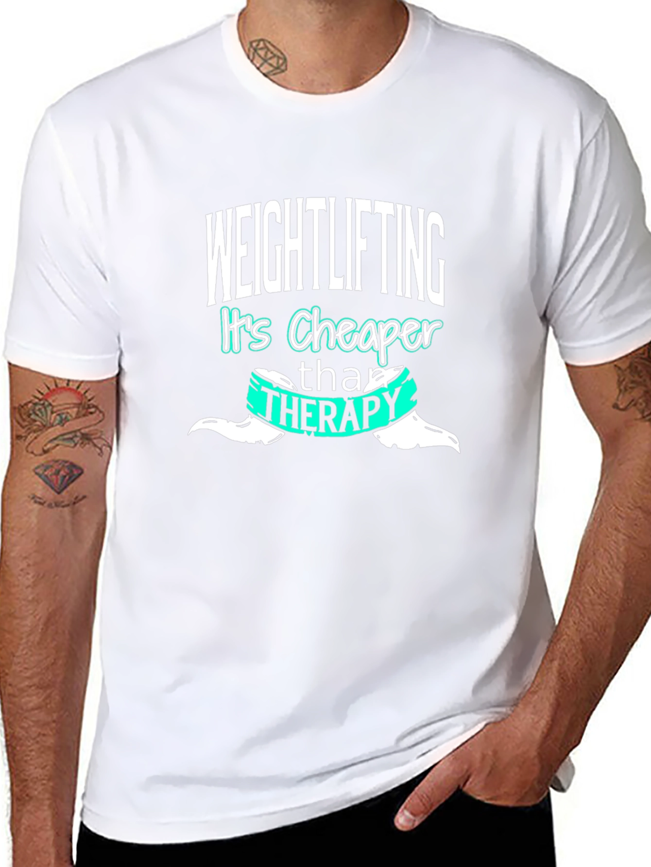 Weightlifting is Cheaper Than Therapy T-Shirt
