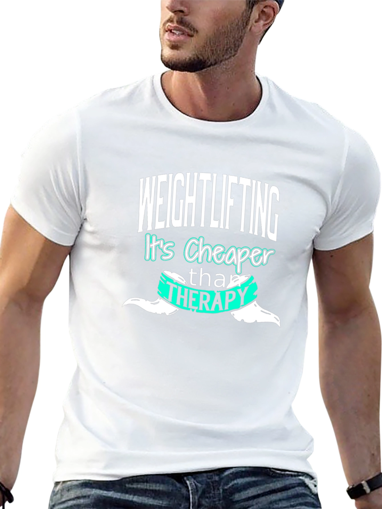 Weightlifting is Cheaper Than Therapy T-Shirt